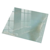 GLASPLATTE 80x60 cm – Frostige Eleganz - Grün, Glas (0.4/80/60cm) - ArtPrintCave