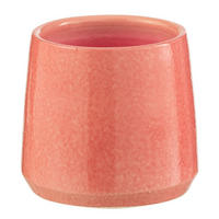 BLUMENTOPF RUND - Töpferei - Rosa - XS - 2er set - Ø 14 cm - Pink, Keramik (14/13cm) - J-Line