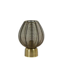 TISCHLAMPE Suneko Bronze Ø25/34 cm - Bronzefarben, Metall (25/25/34cm) - Light & Living