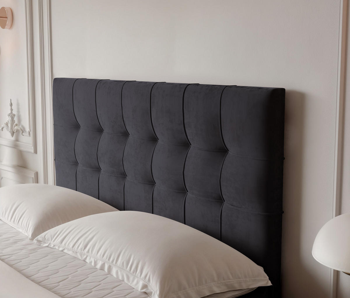 BOXBETT IMPERIAL 120/200 cm, in Dunkelgrau, mit Matratze und Topper - Dunkelgrau, Holzwerkstoff/Textil (120/200cm) - Idohome