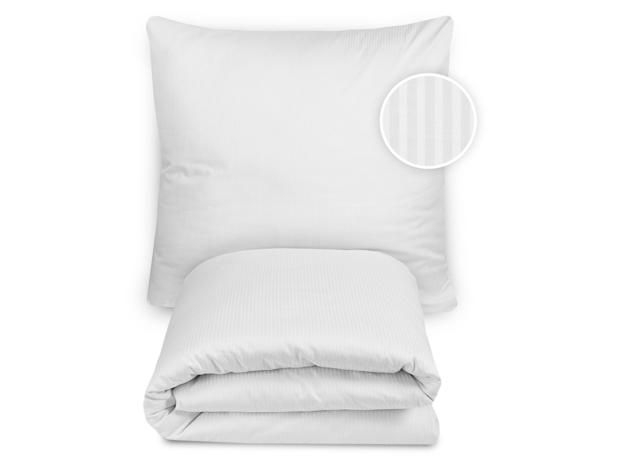 BETTWÄSCHE, 80x80 + 140x200 cm, 100% Baumwolle, Weiß - Weiß, Textil (140/200cm) - Zollner