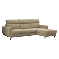 ECKSOFA Torro Mini, Seite: Rechts - Beige, Holz/Textil (258/168cm) - MIRJAN24