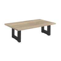 COUCHTISCH Etti 4 120 x 70 x 47 Wohnzimmertisch Schwarzstahl/Eiche Sägerau - Braun, Holz (120/70/47cm) - 58aufmkessel