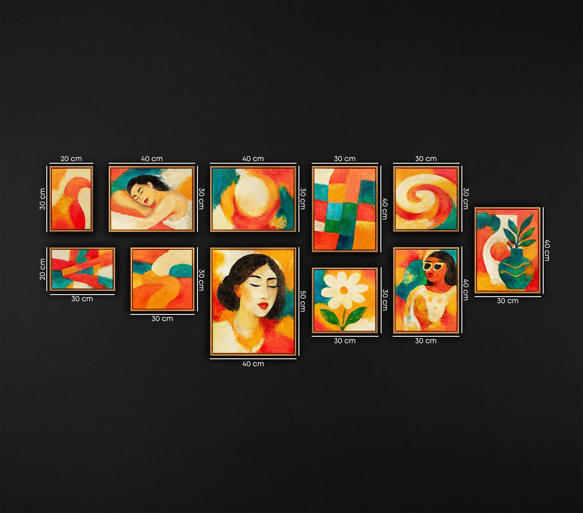 YS-art gallery Gemälde Eiche 190x180 cm