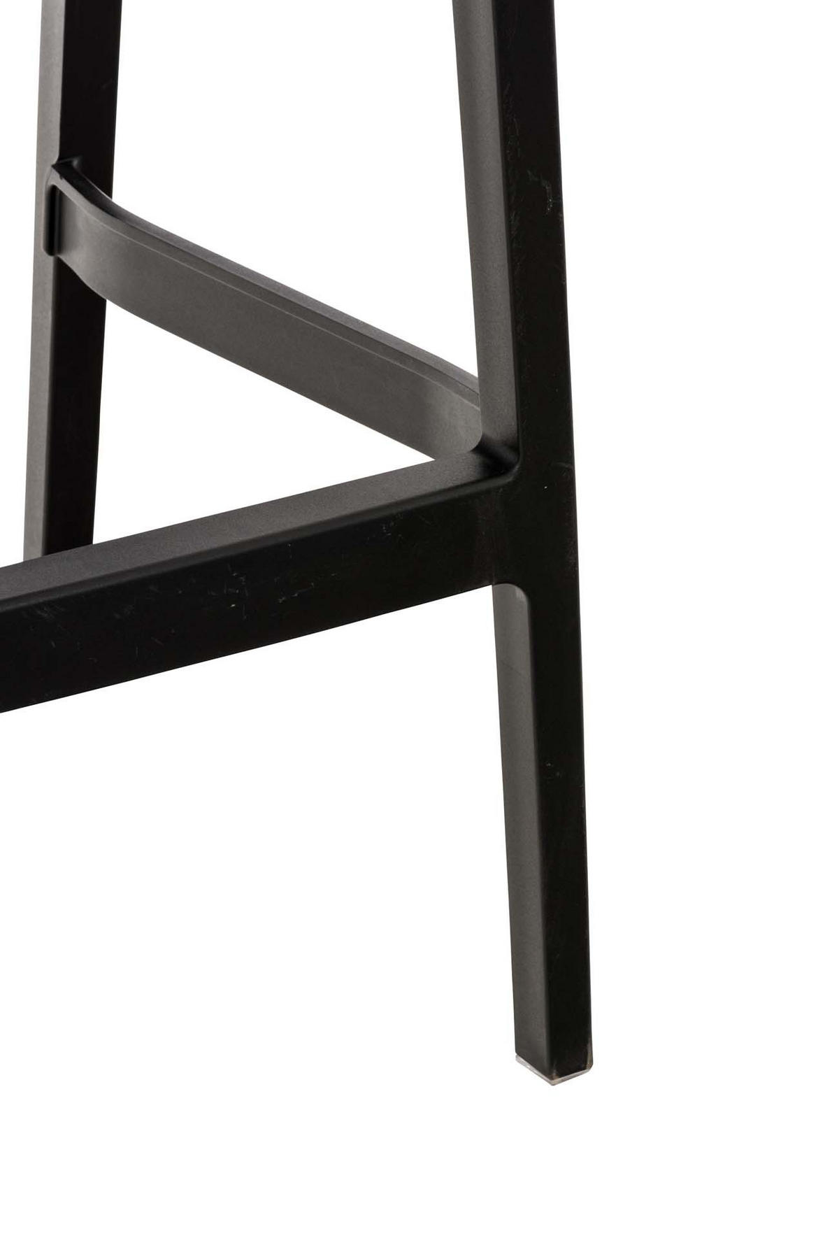 BARHOCKER 4er Set Kunststoff schwarz - Schwarz, Kunststoff (45/105/51cm) - CLP