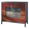 KOMMODE Grömitz Bordeaux Hochglanz - Bordeaux, Holzwerkstoff (92.5/83.5/35cm) - Vladon