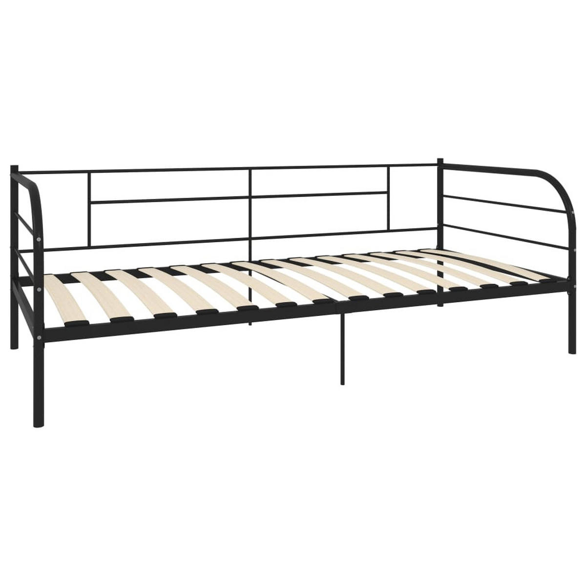 METALLBETT Herbert 96/207 cm - Schwarz, Metall (90/200cm) - Nettlife