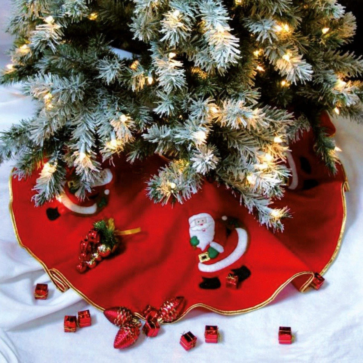 DEKOMATTE Weihnachtsmann rot - Rot, Textil (90/1cm) - Fééric Lights and Christmas
