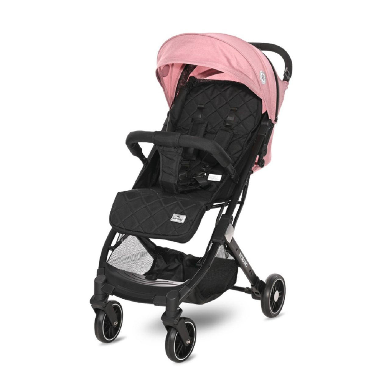 KINDERWAGEN Fiorano faltbar pink Ablagekorb, Frontbügel abnehmbar, Bremse - Pink, Metall (85/51/107cm) - Lorelli