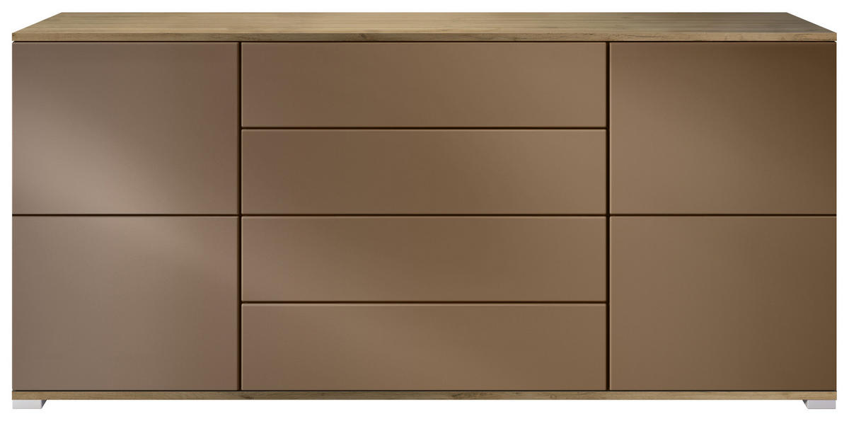 SIDEBOARD Rova Bronze Optik - Bronzefarben, Holzwerkstoff (166.5/75.5/35cm) - Vladon
