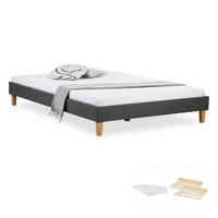 POLSTERBETT mit Matratze 140/200 cm in Grau - Grau, Textil (140/200cm) - Homestyle4u