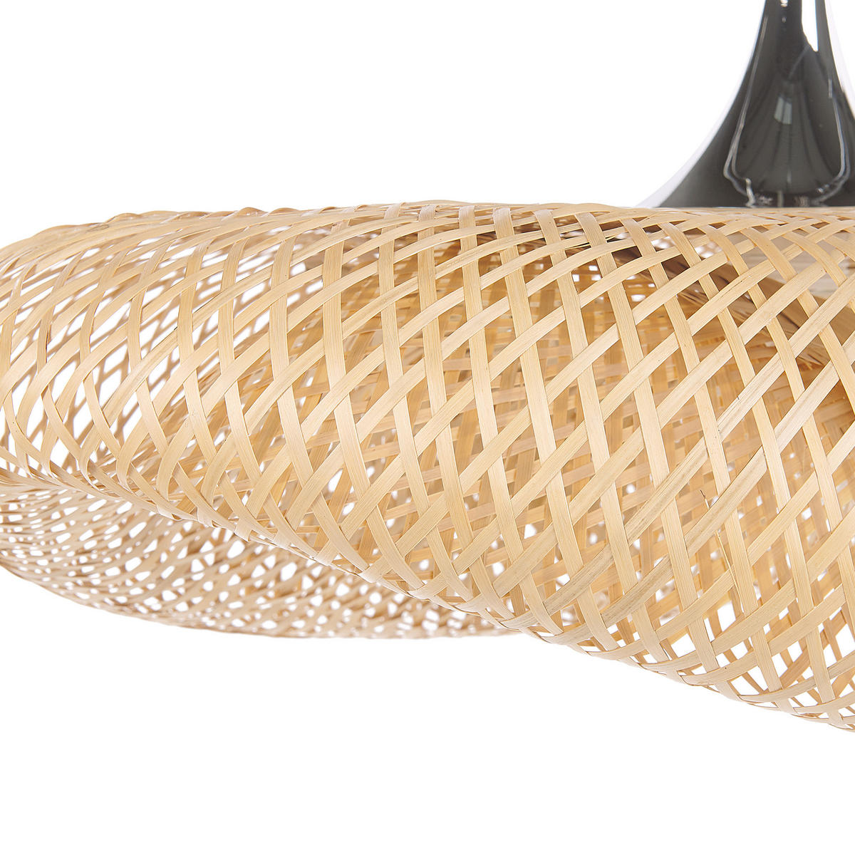 HÄNGELEUCHTE Boyne 80/80/118 cm - Hellbraun, Holz (80/80/118cm) - Beliani