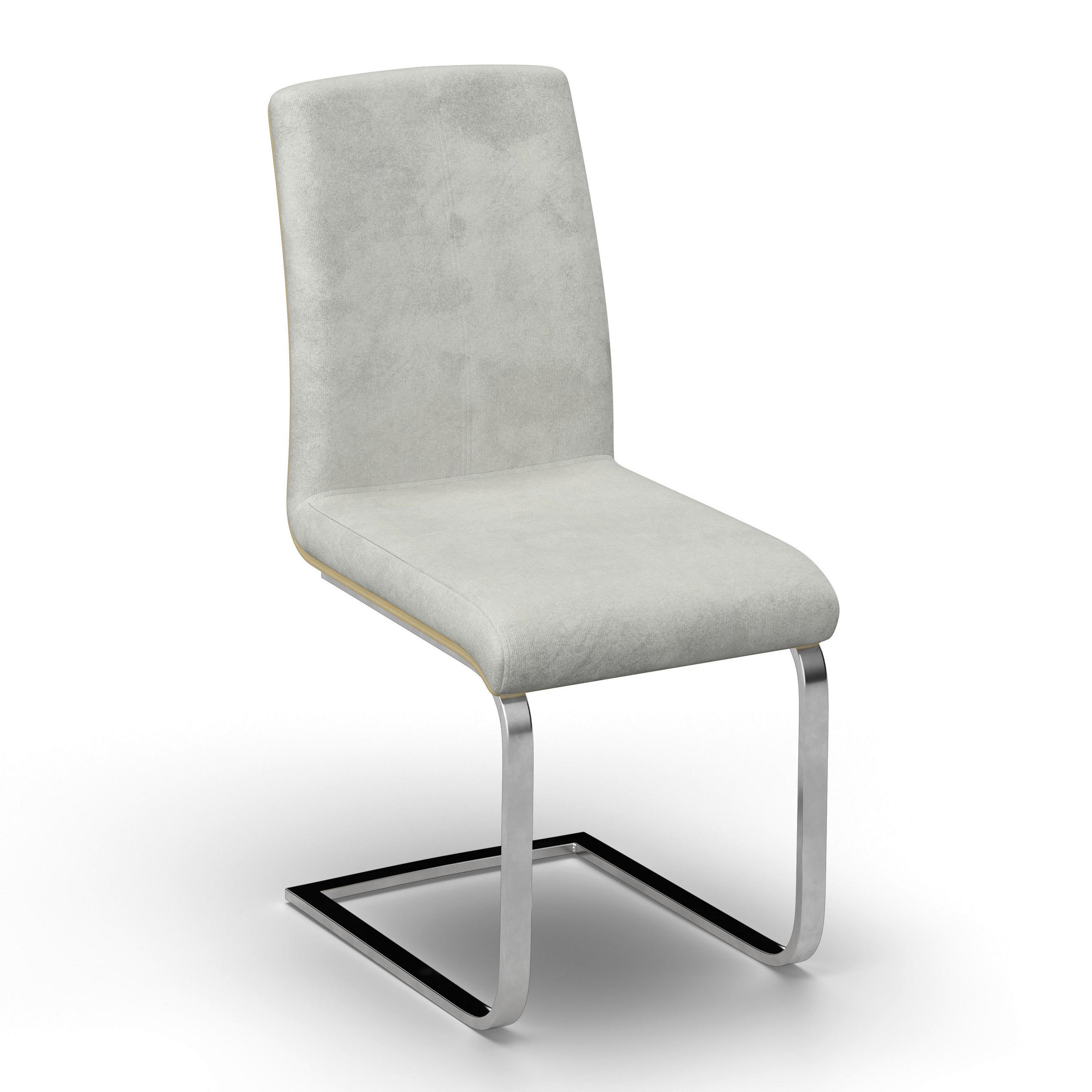 SCHWINGSTUHL Nubia Creme Bouclé Gepolstert - Creme, Holz (44/90/59cm)