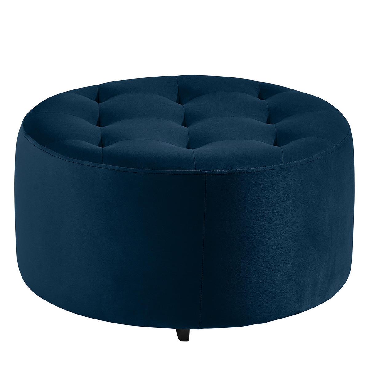 SESSEL - Schwarz/Dunkelblau, Textil/Metall (65/65/40cm) - home24