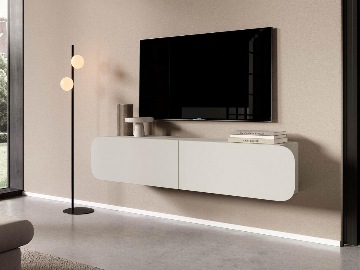 TV-LOWBOARD C Rene 2D - Kaschmir, Holzwerkstoff (160/34/36cm) - MIRJAN24