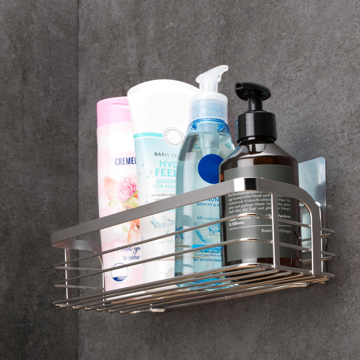 ABLAGEKORB 2er-Set, silber - Edelstahlfarben, Metall (25.5/6.5/10cm) - bremermann