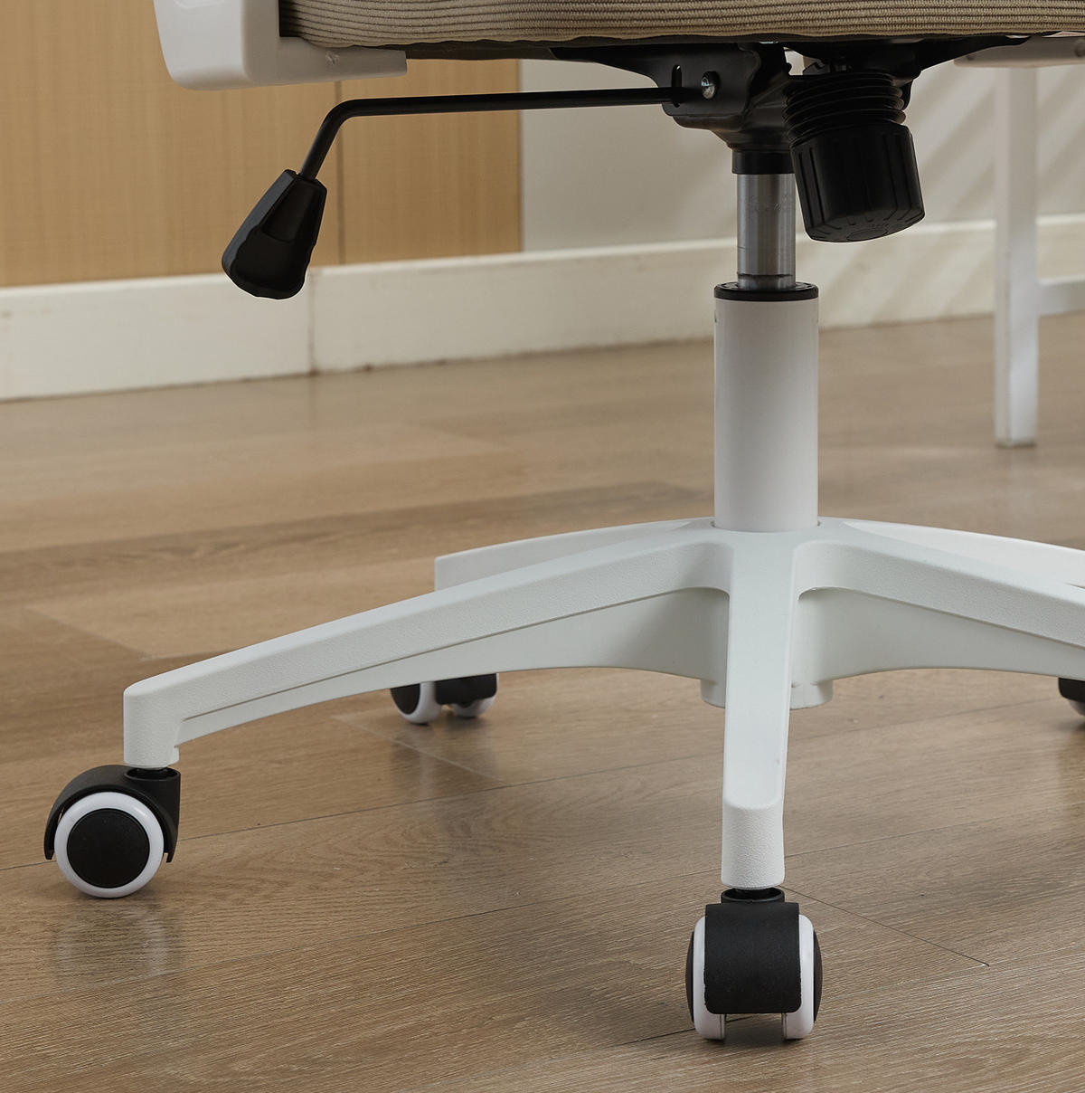 BÜROSTUHL ergonomisch mit Netzrücken Khaki - Braun, Kunststoff (65/108/58cm) - Meubliv