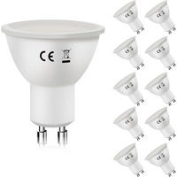 LED žárovky GU10 6W (balení 10 ks) - průhledná, sklo (5/5.7cm) - Nettlife