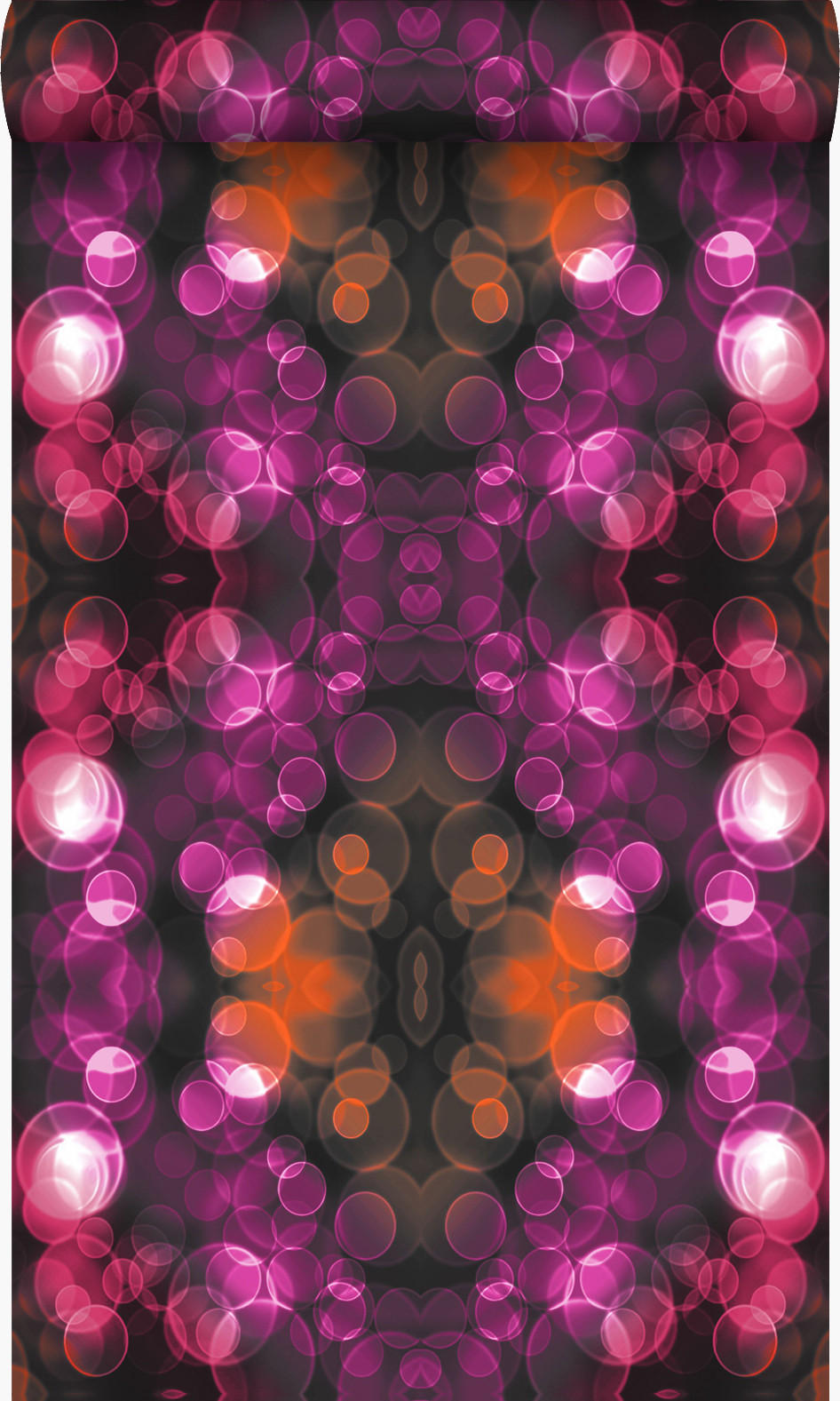 TAPETE Kaleidoskopmuster 53 cm x 10.05 m - Pink, Papier (53/1000cm) - Origin Wallcoverings
