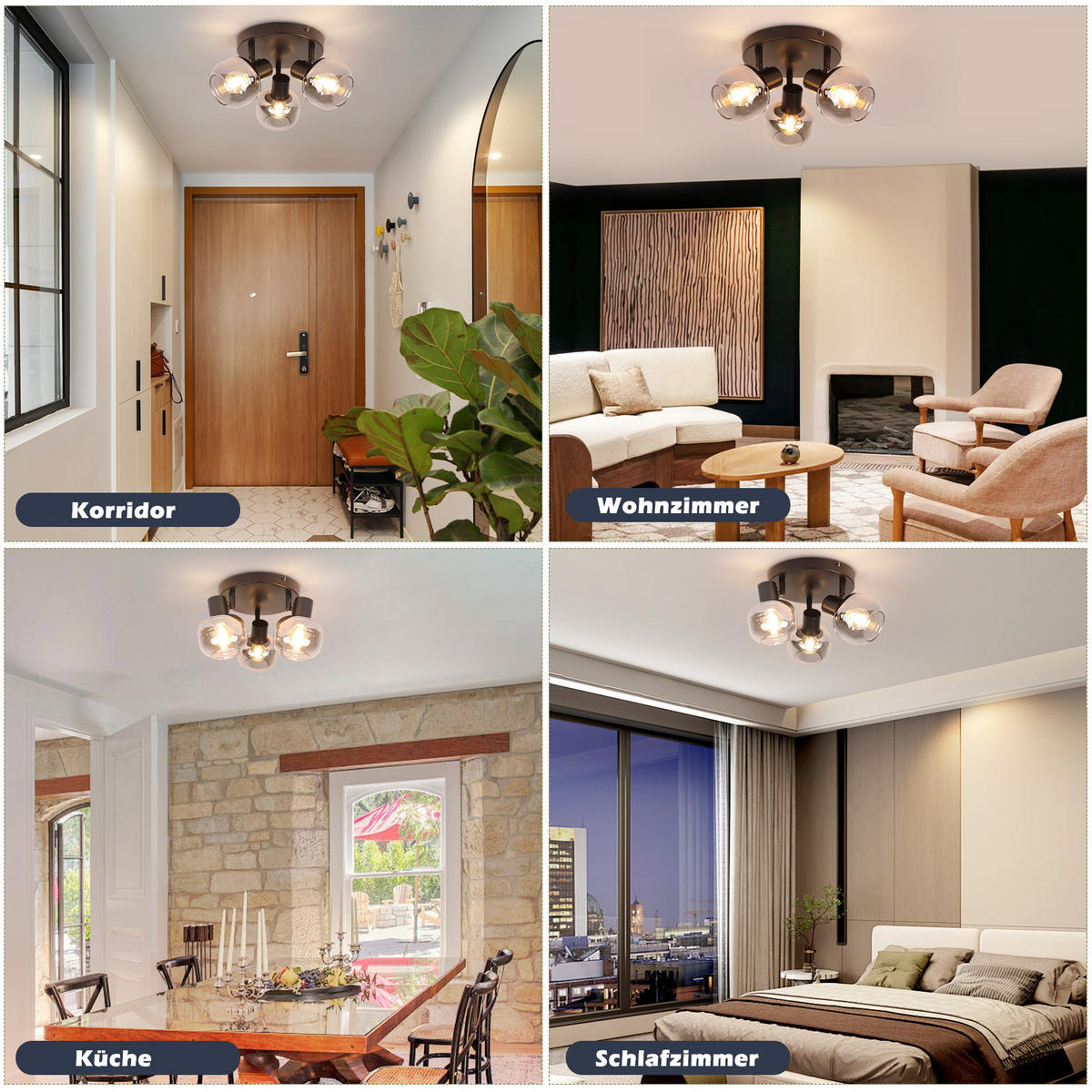 STRAHLER Klyxark 19/16.5/19 cm - Schwarz, Metall (19/19/16.5cm) - ZMH