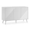 SIDEBOARD Telmo 3 türen Weiß - Weiß, Holzwerkstoff (120/76/40cm)