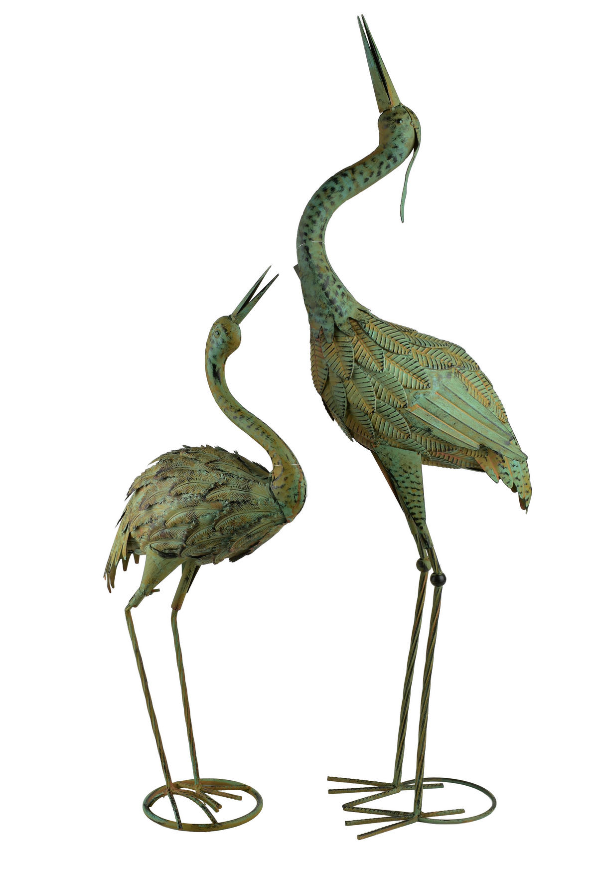FIGURA Cedric, kov, zelená - zelená barva, kov (30/95/30cm) - Mondex