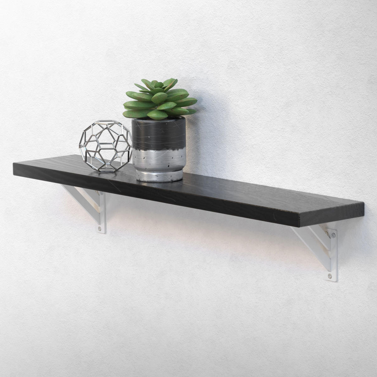 REGALHALTERUNGEN - Weiß, Metall (12/3/12cm) - ML-DESIGN