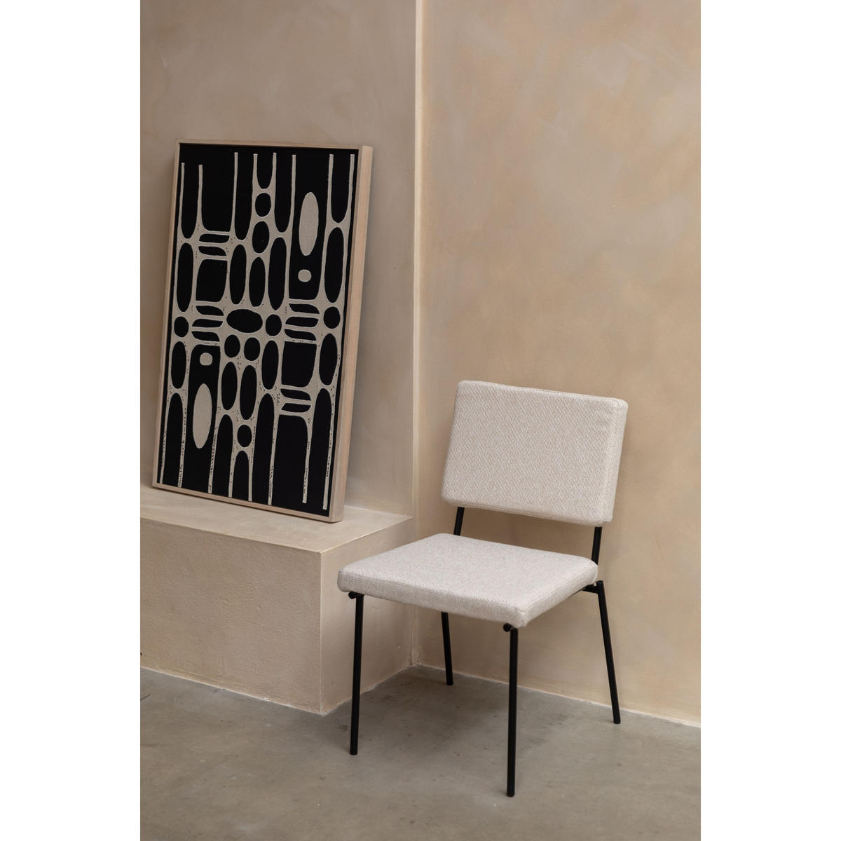 ESSZIMMERSTUHL Fellow Creme/ Weiß - 2 er Set - Creme, Kunststoff (47.5/85/60cm) - Zuiver