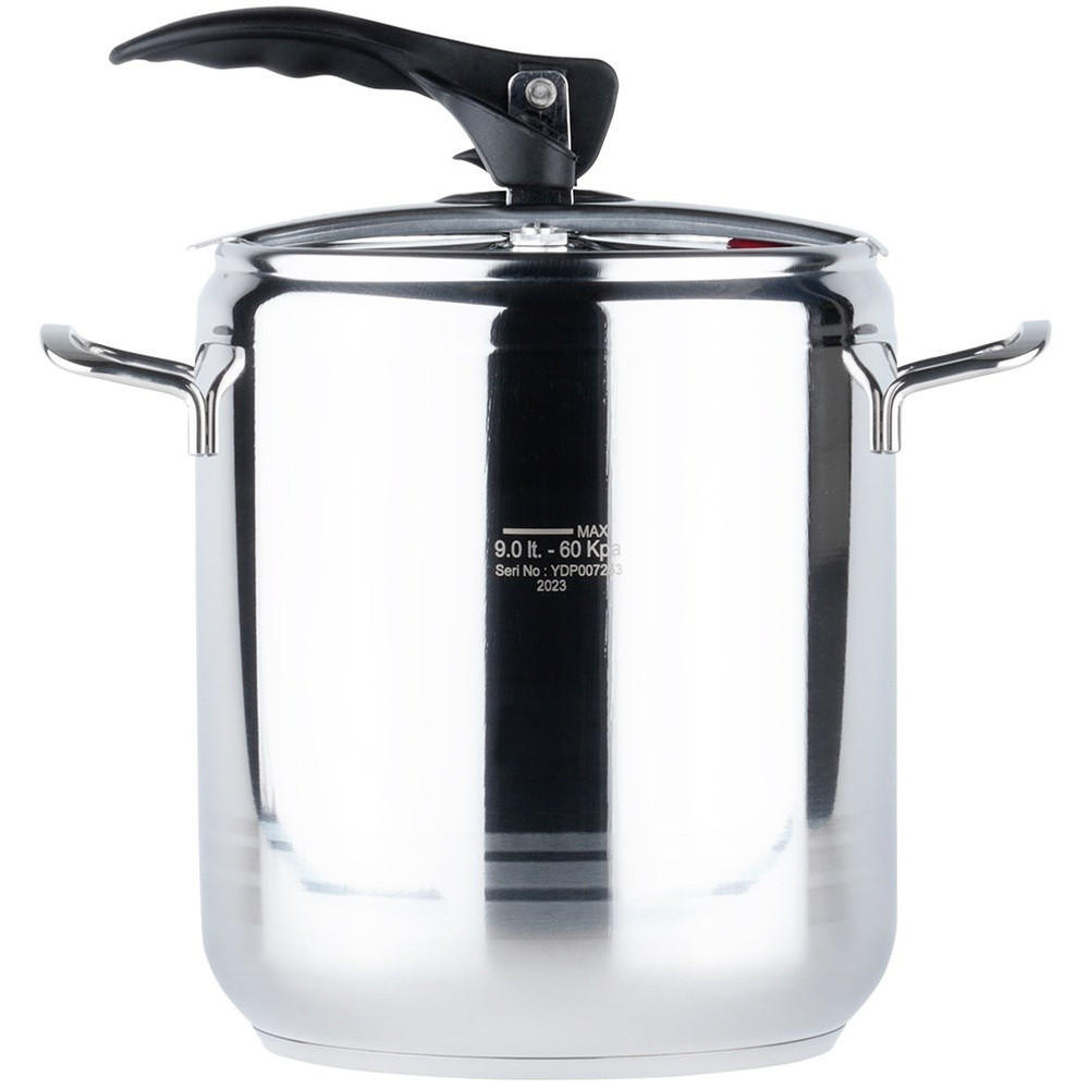 SCHNELLKOCHTOPF Profi silber - Silberfarben, Metall (9L) - Orion 