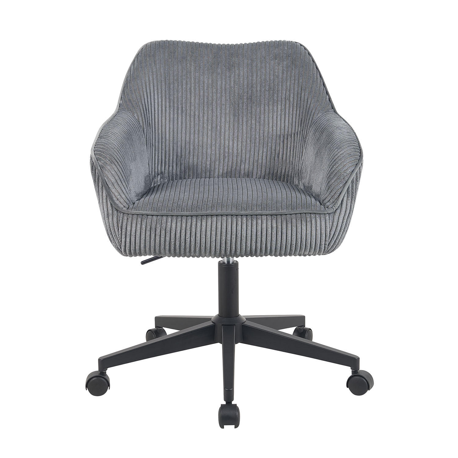 BÜROSTUHL Mika-Elio 2er-Set - Schwarz/Grau, Textil/Metall (60/79/61cm) - DUBI Möbel