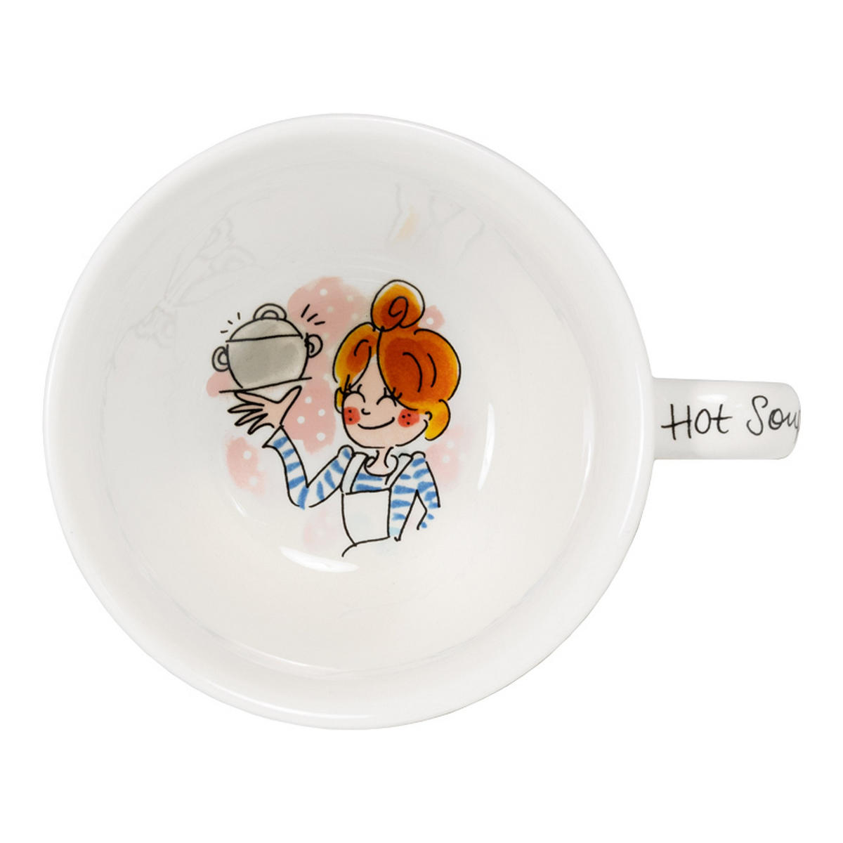 SUPPENSCHALE In Flammen in Bunt - 14cm - Multicolor, Keramik (12.7/16.2/9.7cm) - Blond Amsterdam