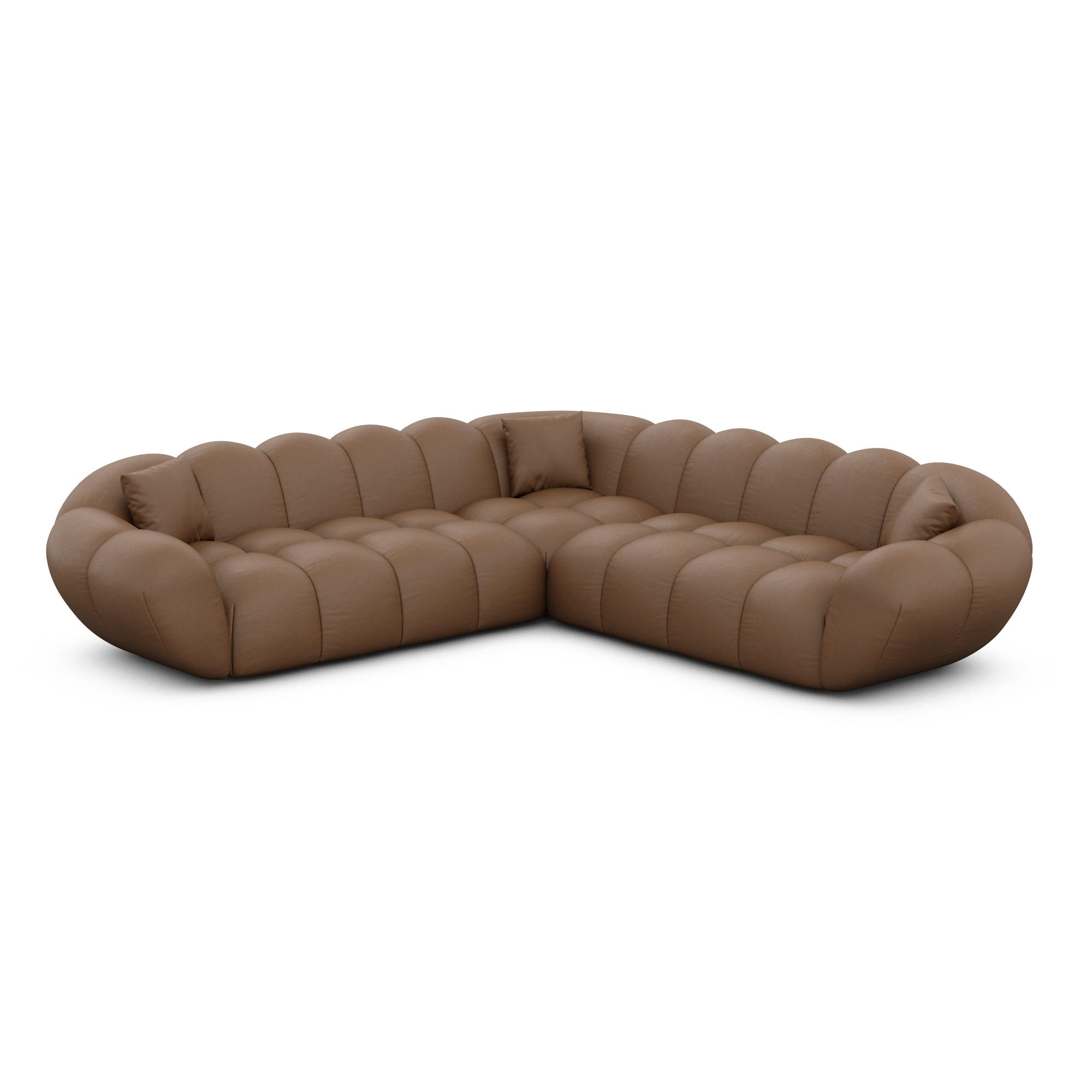 Varoyal Ecksofa Braun 258x258 cm