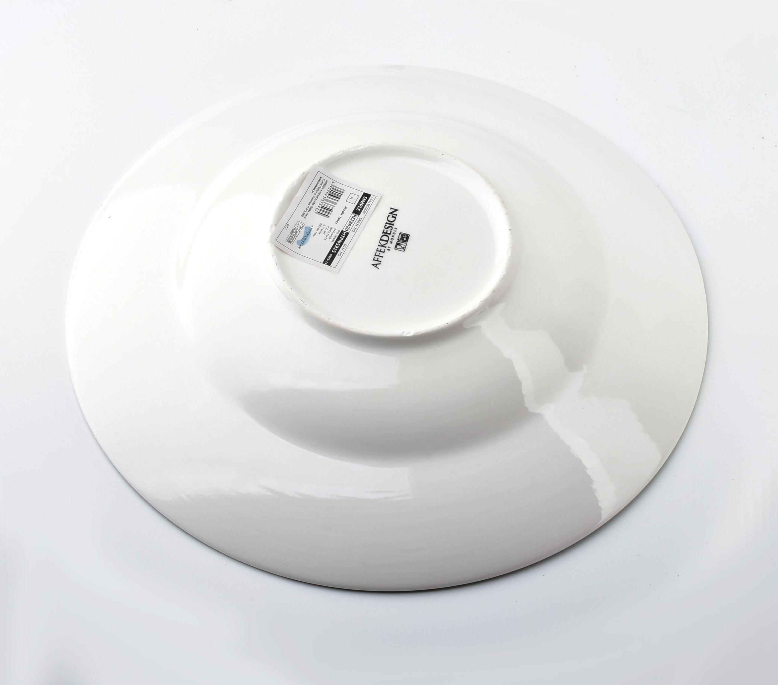 TELLER Simple Weiß 30/30/5 cm Keramik - Weiß, Keramik (30cm) - Mondex
