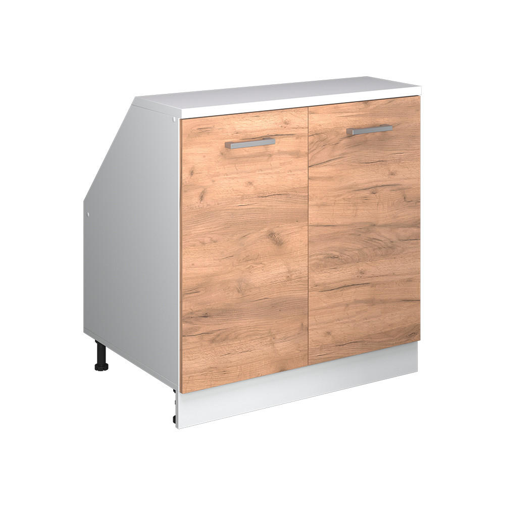 Vicco ŠIKMÁ SKŘÍŇ Rion Zlatý mocný dub 80 x 81.6 cm se 2 dveřmi, korpus skříně hloubka 60 cm
