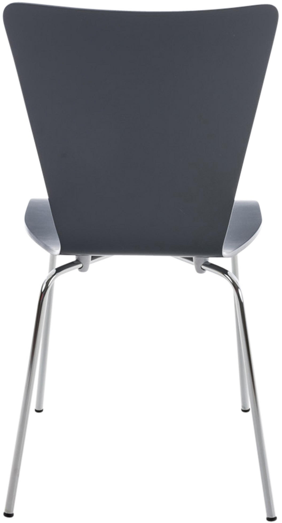 BESUCHERSTUHL Holz Grau - Grau, Holz/Metall (43/84/50cm) - CLP