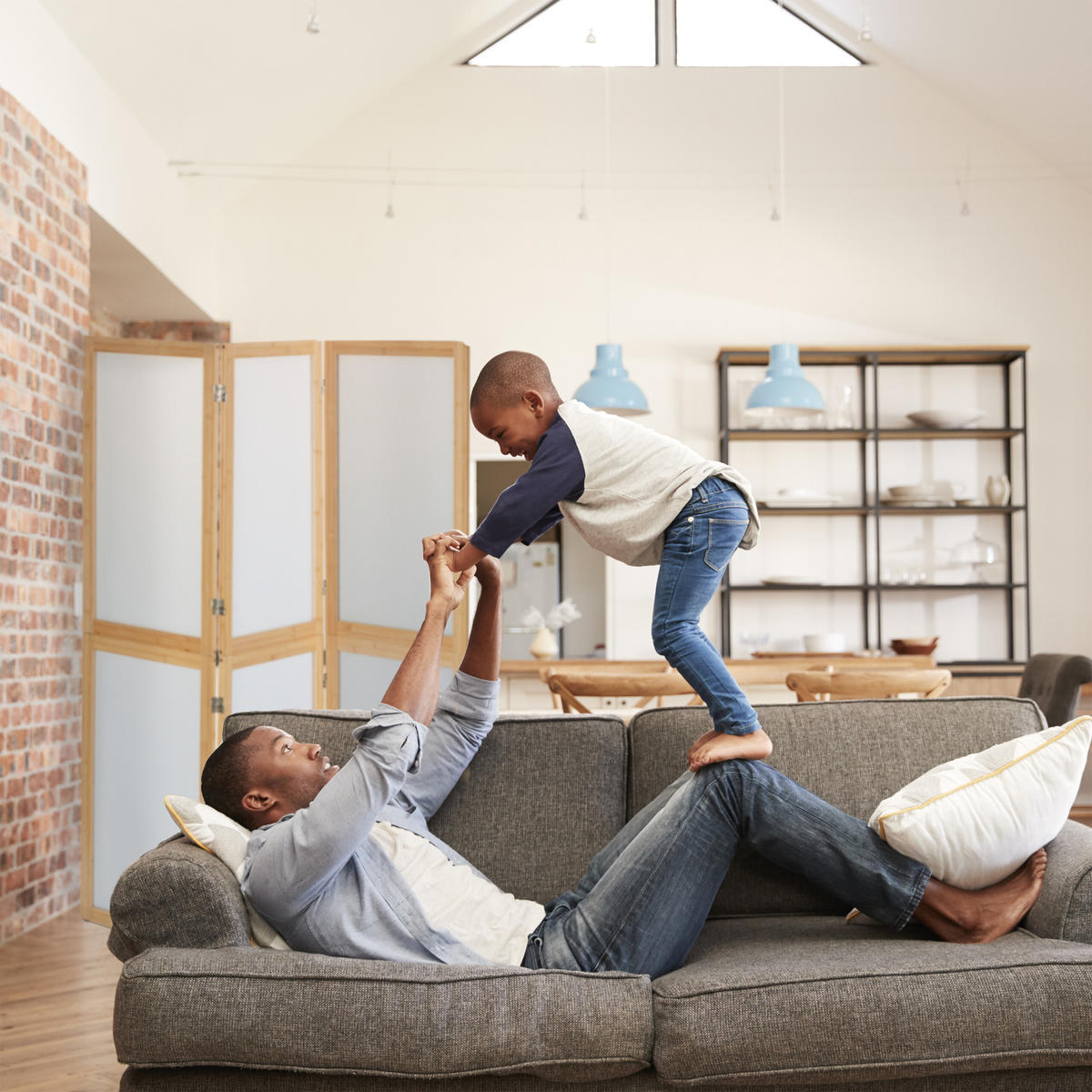 PARAVENT - Multicolor, Holz/Kunststoff (136.5/180/1.5cm) - Relaxdays