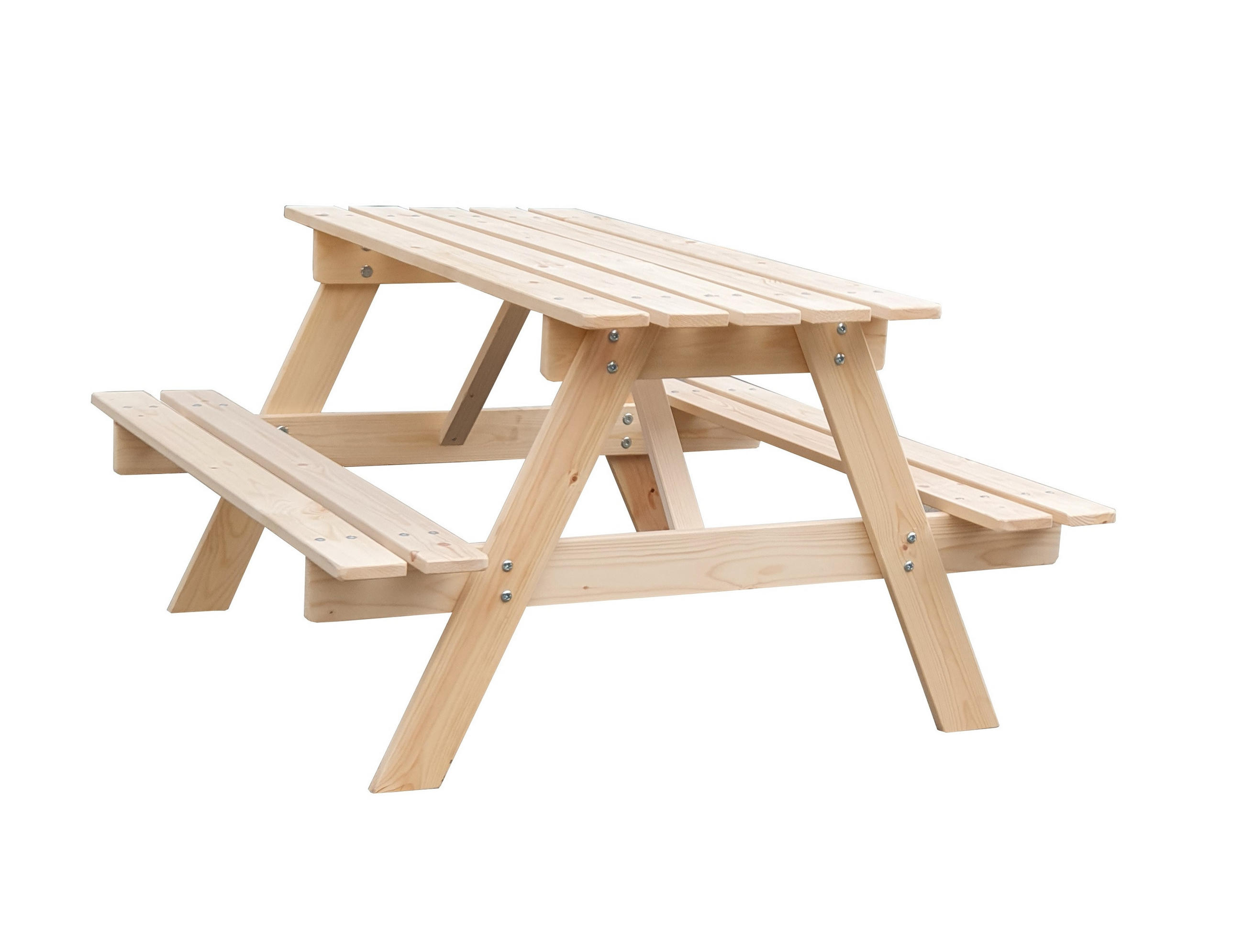 KINDERSITZGARNITUR aus naturholz- H50 x 90 x 90 cm - M018-1 - Beige, Holz - Timbela