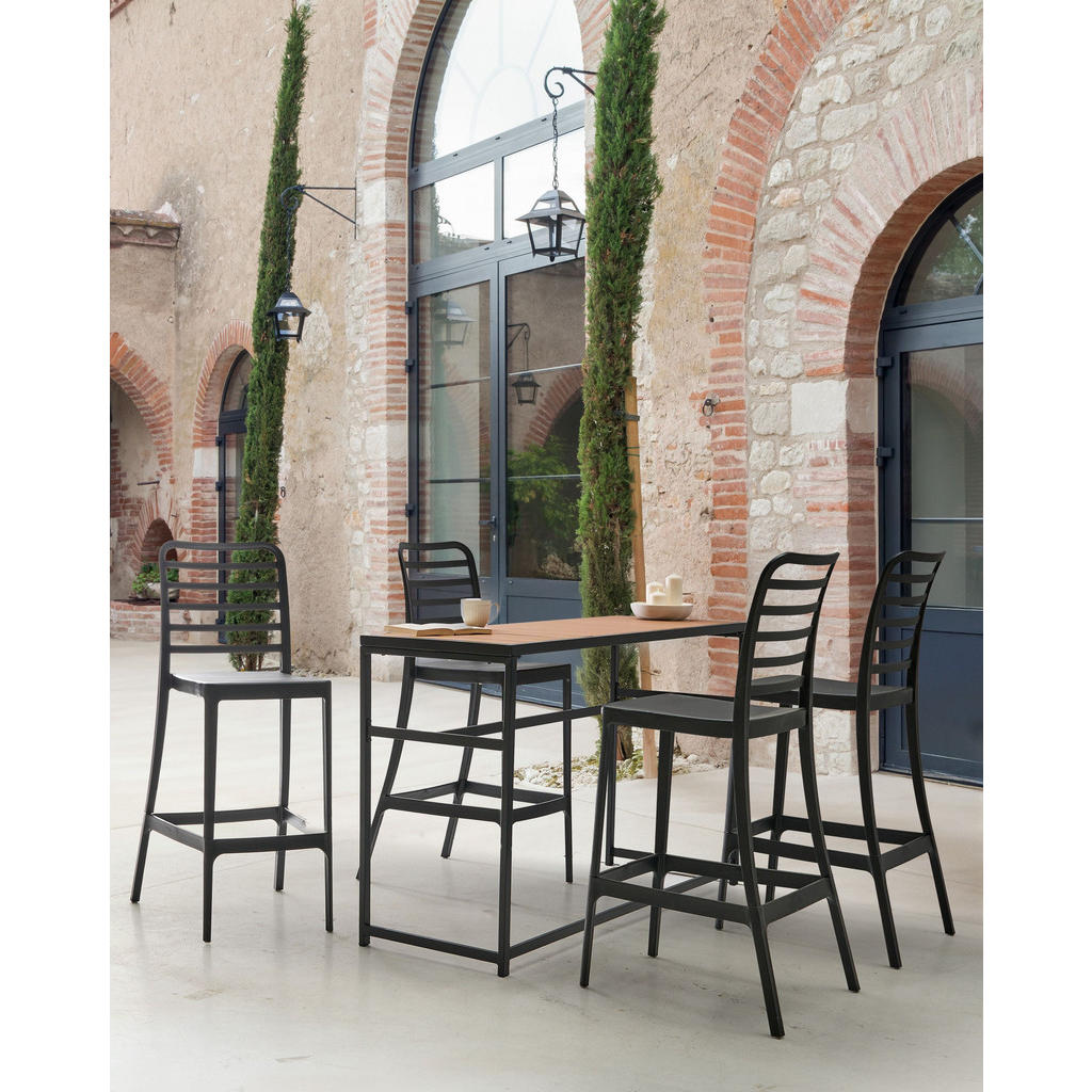 Thumbnail - Beliani Barstühlen, Schwarz, Kunststoff, 41x116x59 cm, Esszimmer, Barmöbel, Barhocker