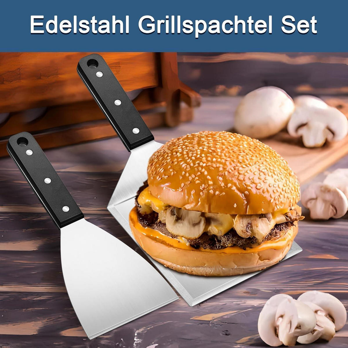 GRILLSPACHTEL Set 2-teilig Edelstahl - Multicolor, Metall (13/1.3/30cm)