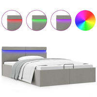 METALLBETT Irwin 148/211 cm - Grau, Metall (140/200cm) - Nettlife