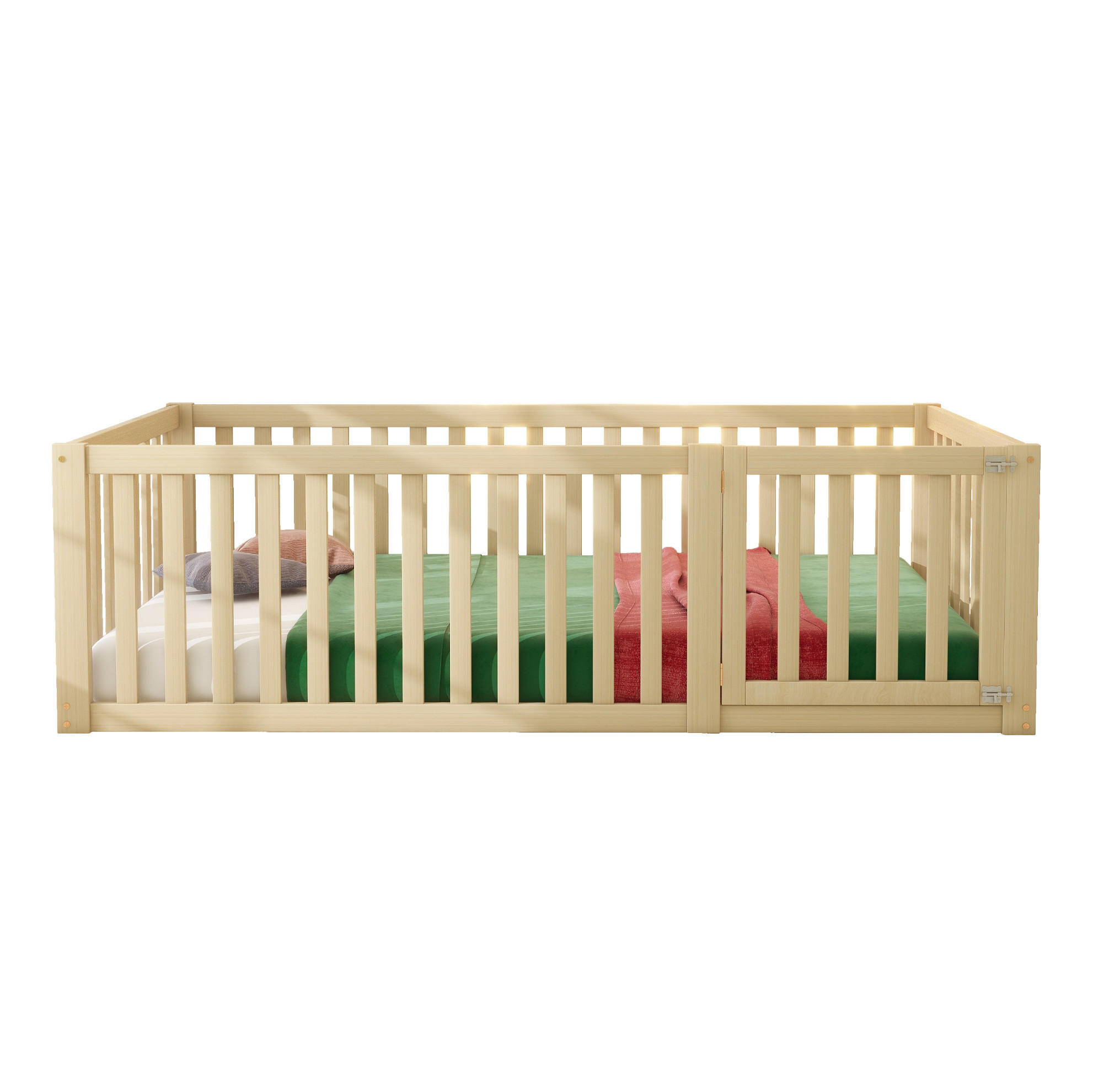 Okmyhome Kinderbett Natur 90x200 cm