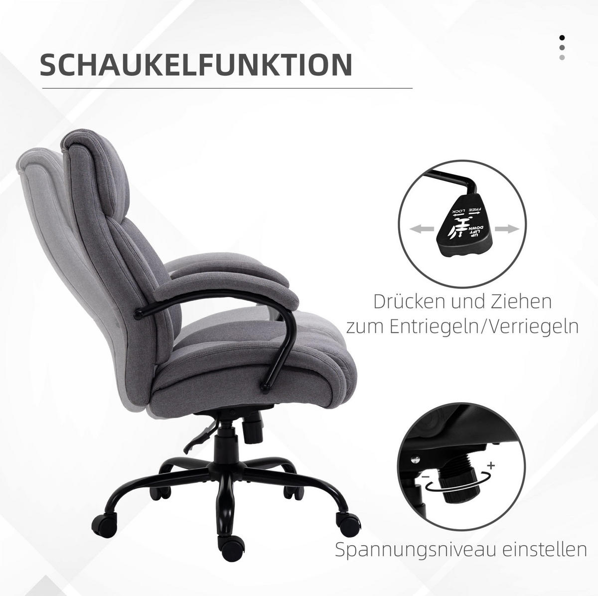 BÜROSTUHL ergonomisch höhenverstellbar Light Gray - Hellgrau, Kunststoff (83/118/72.5cm) - Meubliv