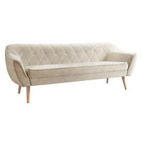 SOFA Skand 3 - Beige/Naturfarben, Holz/Textil (180/75/74cm) - MIRJAN24