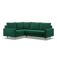 ECKSOFA Blank links flaschengrün - Grün, Textil (223/172cm) - SIMKAM Furniture