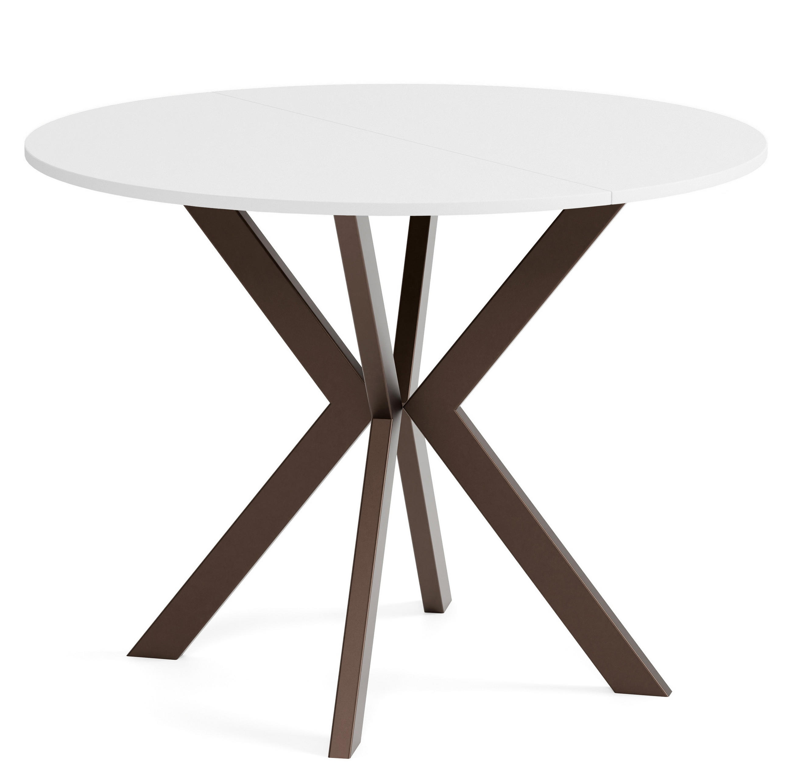 Sepro Meble Tisch Weiß, Braun 90x76x90 cm