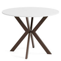 TISCH Weiss EWA Ausziehbar - Braun/Weiß, Holzwerkstoff (100/100/76cm) - Sepro Meble