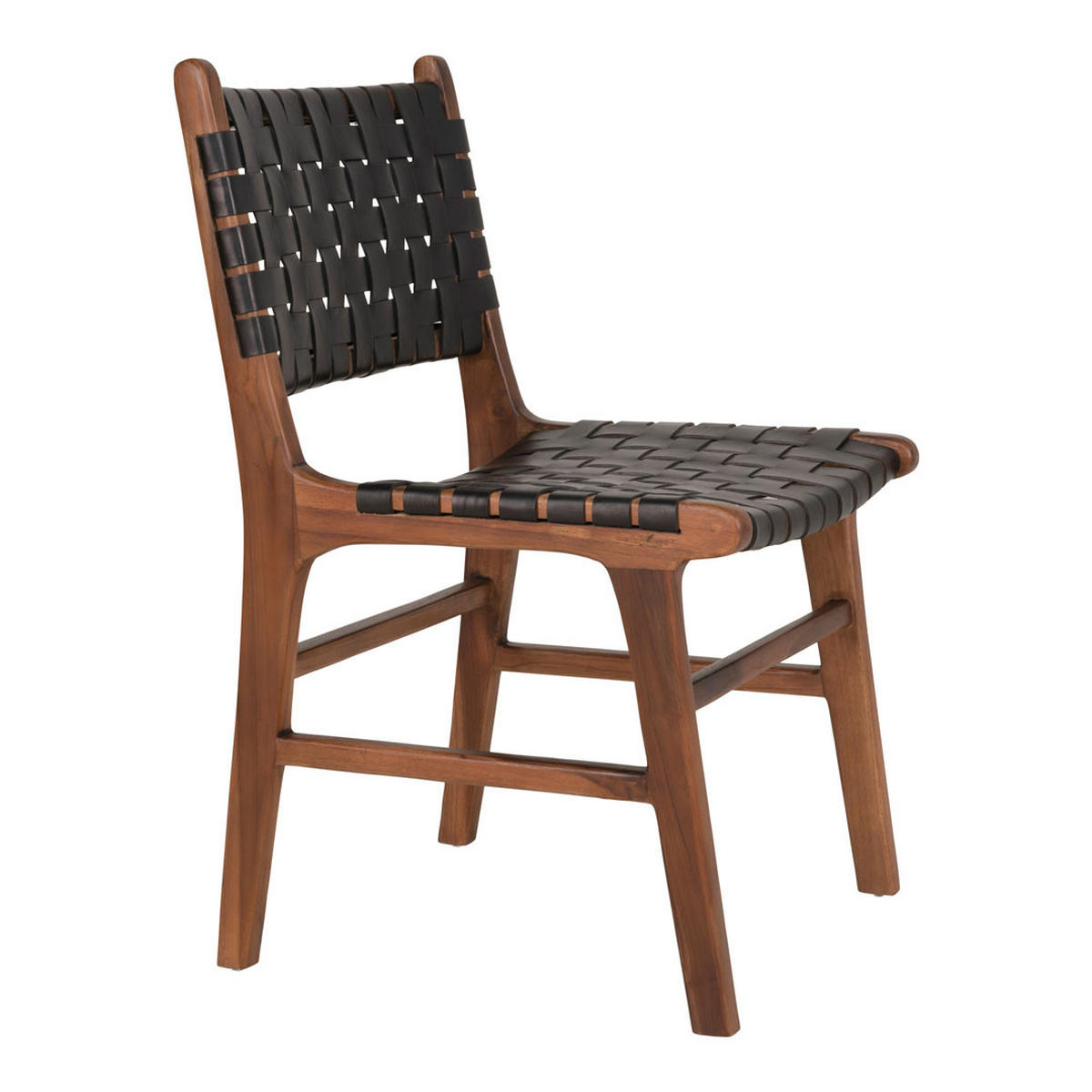 STUHL 2er-Set natur, schwarz - Braun, Holzwerkstoff (53/87/51cm) - ebuy24