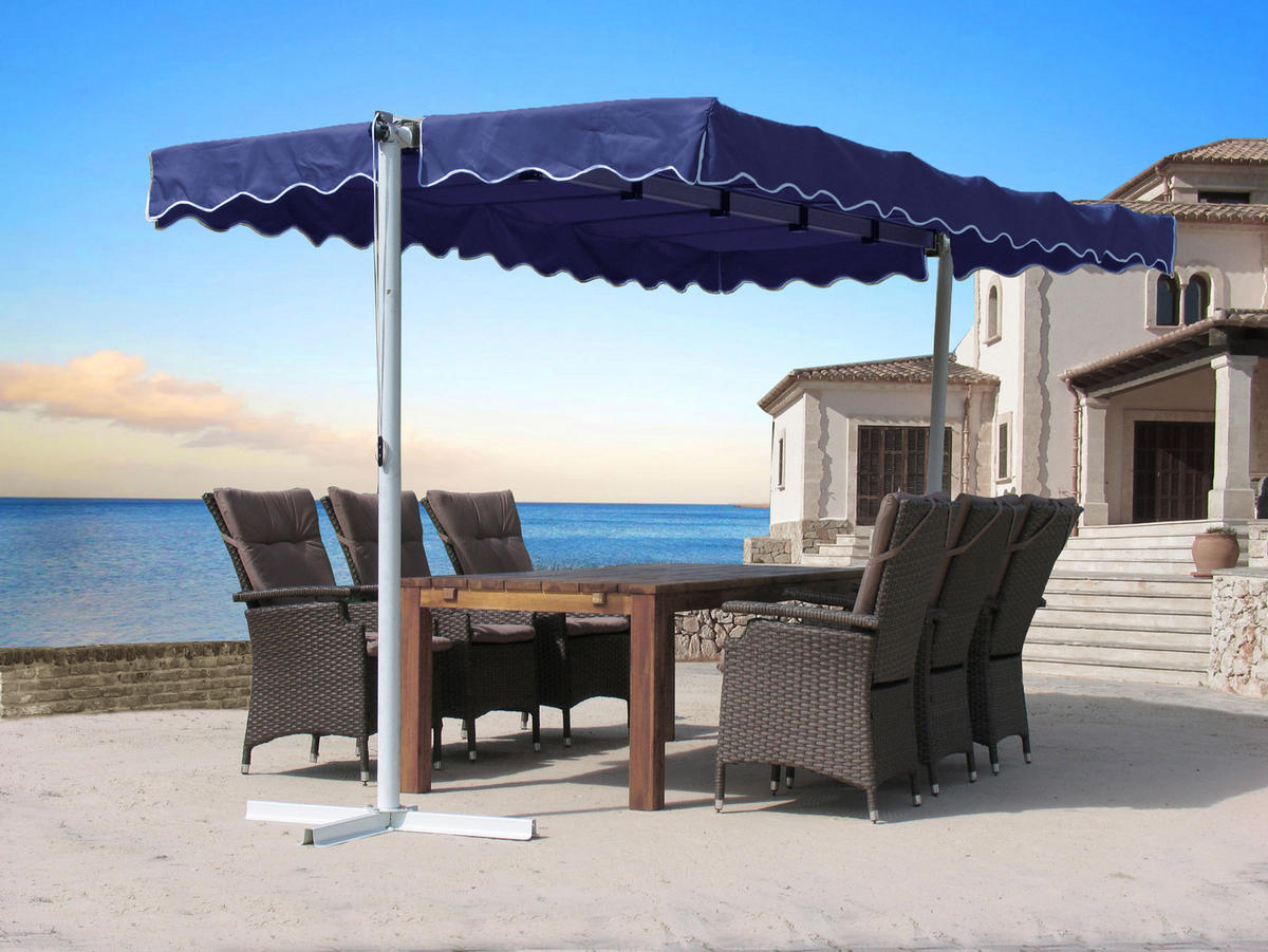 ERSATZDACH Markise Dubai 375x225 cm Blau - Blau, Textil (375/1/225cm) - QUICK STAR