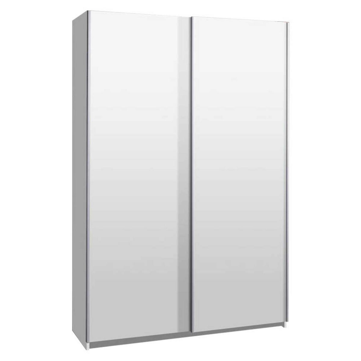 SCHIEBETÜRENSCHRANK - Kleiderschrank Madison - Weiß - Weiß, Holzwerkstoff (135/211/50cm) - Möblo