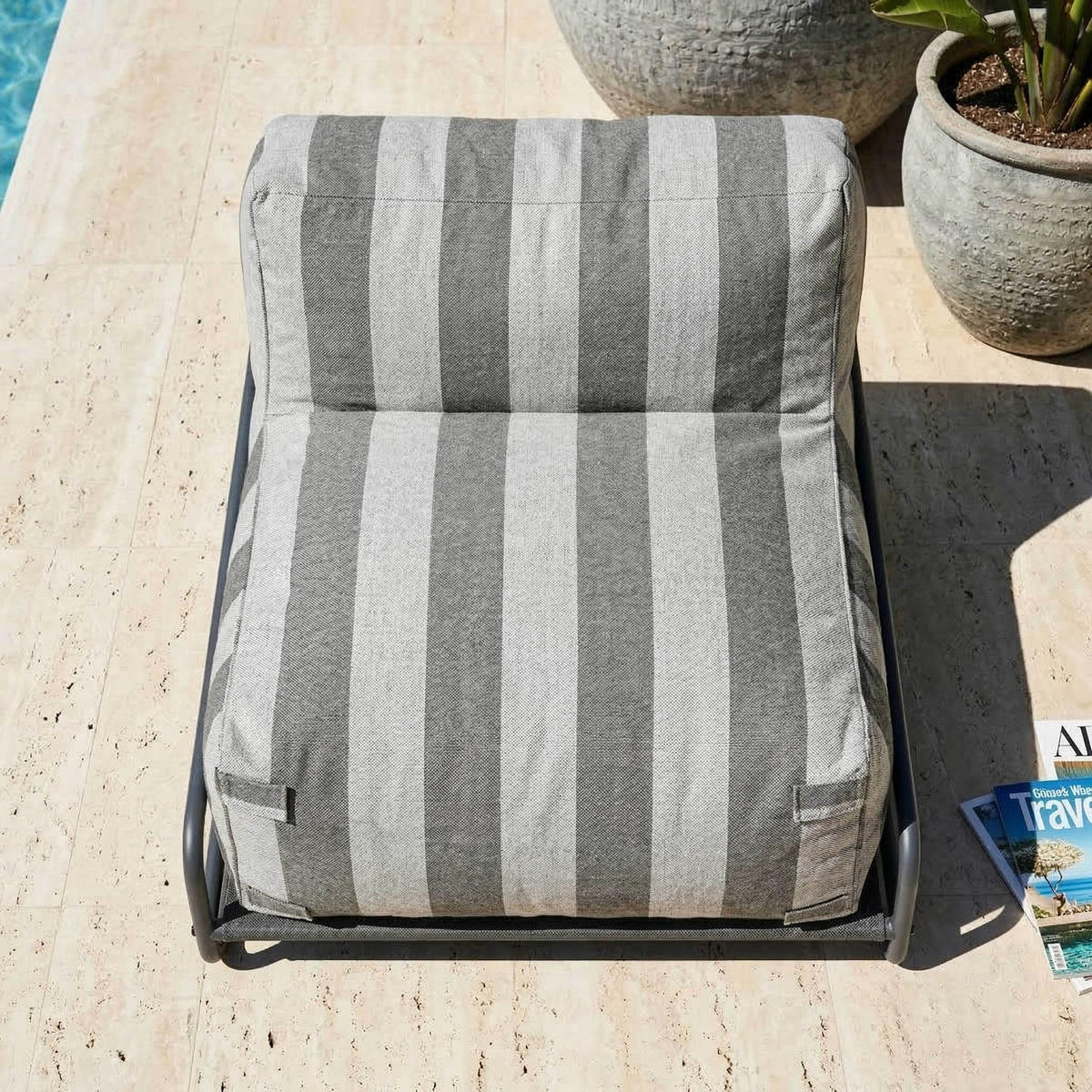 LOUNGESESSEL, Grau - Grau, Textil (97/77/97cm) - Oviala